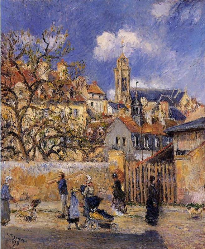 Camille Pissarro Le Parc aux Charrettes, Pontoise - Canvas Print