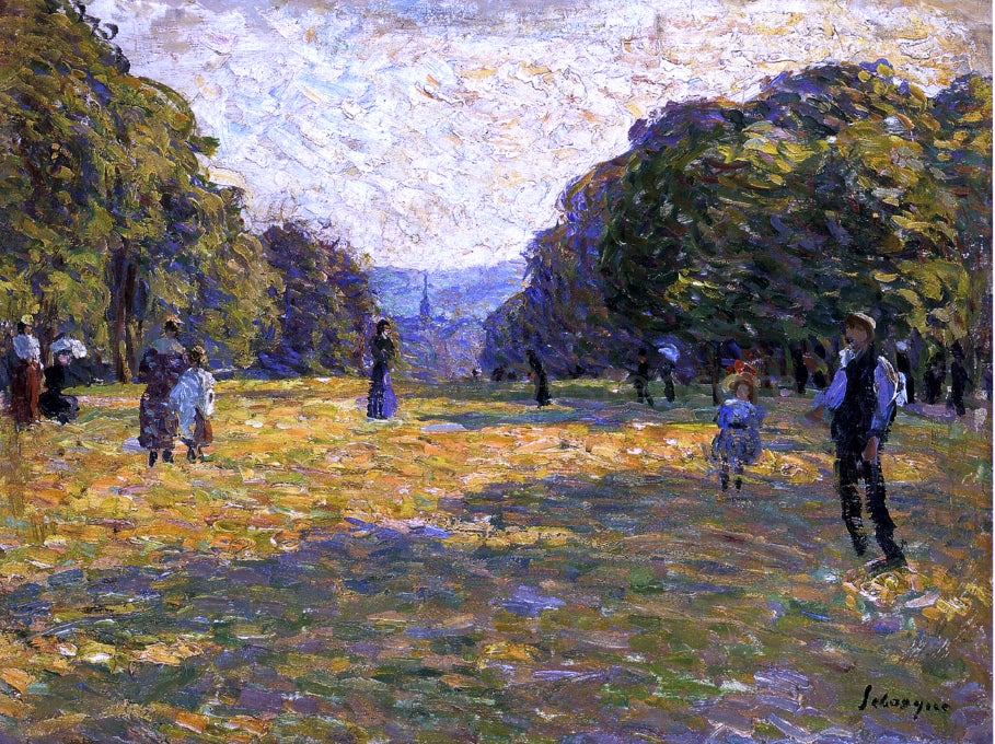 Henri Lebasque Le Parc Monceau - Canvas Print