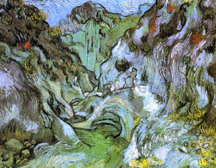 Vincent Van Gogh Le Peiroulets ravine - Canvas Print