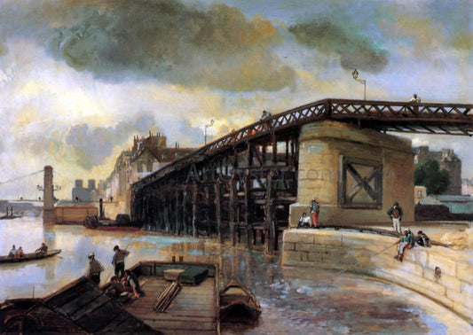 Johan Barthold Jongkind Le Pont de l'Estacade - Canvas Print