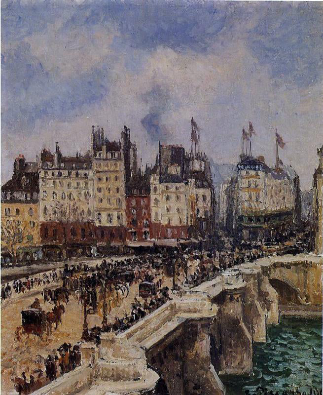 Camille Pissarro Le Pont-Neuf - Canvas Print