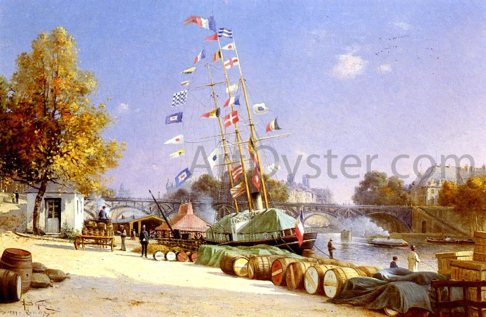 Armand Guery Le Quai Des Saints Peres A Paris - Canvas Print