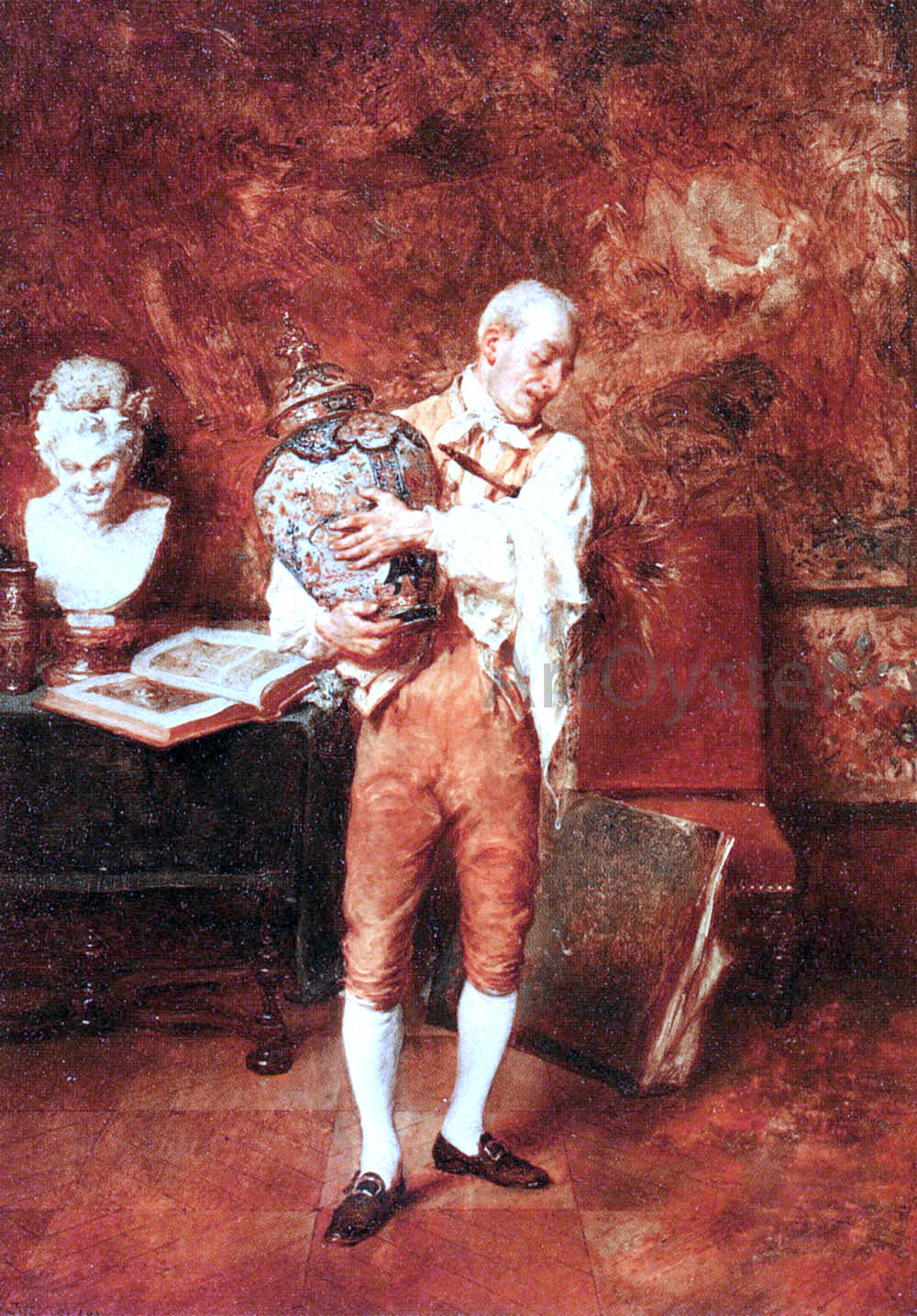 Jean Charles Meissonier Le Valet De Chambre - Canvas Print
