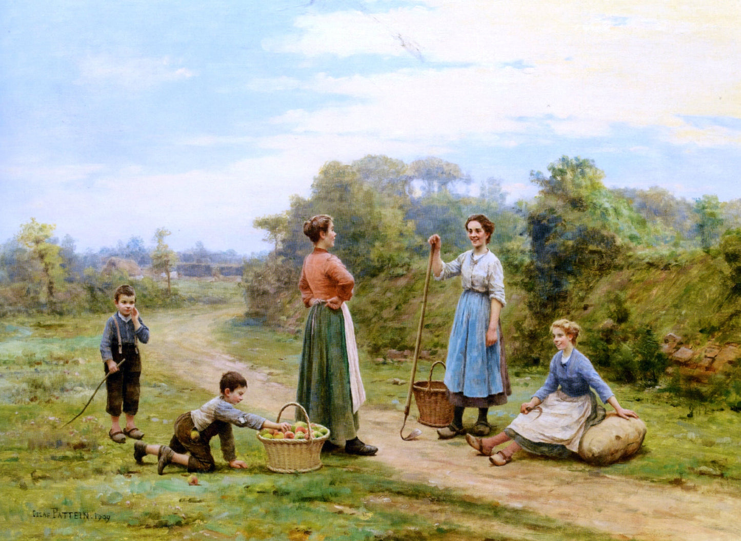 Cesar Pattein Le Voleur de Pommes - Canvas Print