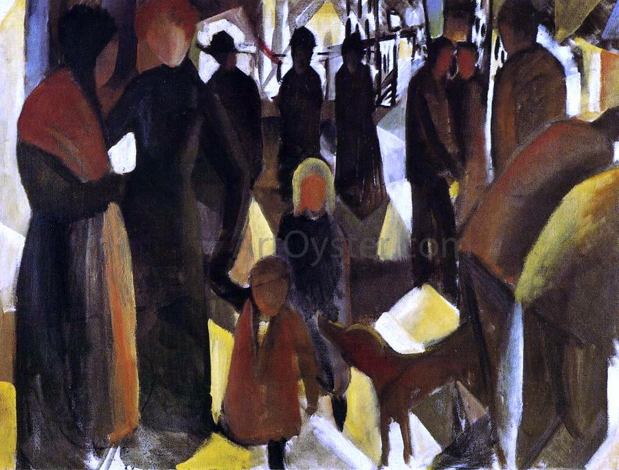 August Macke Leave-taking - Canvas Print