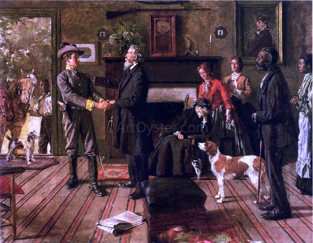 William Gilbert Gaul Leaving Home - Canvas Print