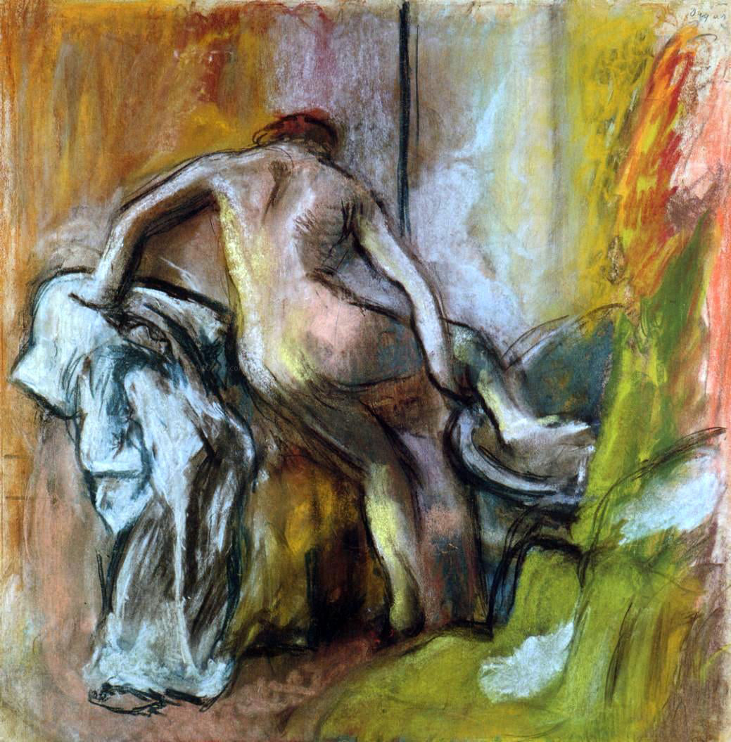 Edgar Degas Leaving the Bath - Canvas Print