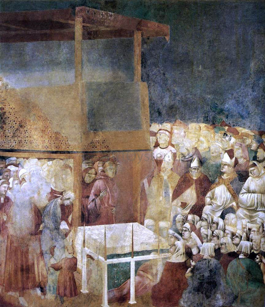Giotto Di Bondone Legend of St Francis: 24. Canonization of St Francis (Upper Church, San Francesco, Assisi) - Canvas Print