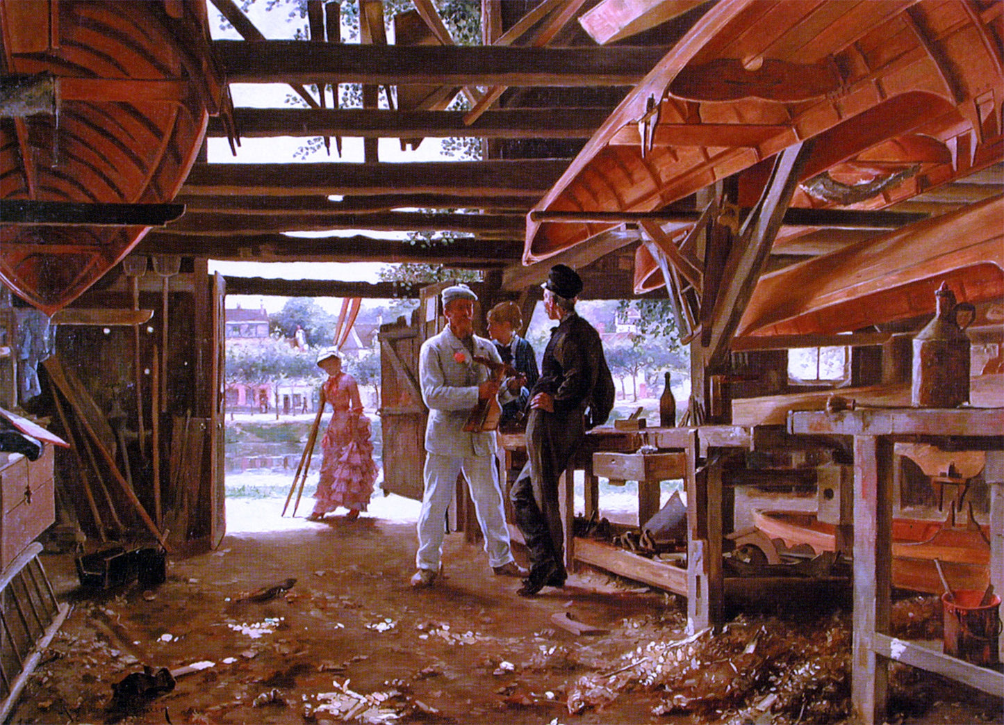 Roger-Joseph Jourdain L'Entrepot a Bateaux - Canvas Print