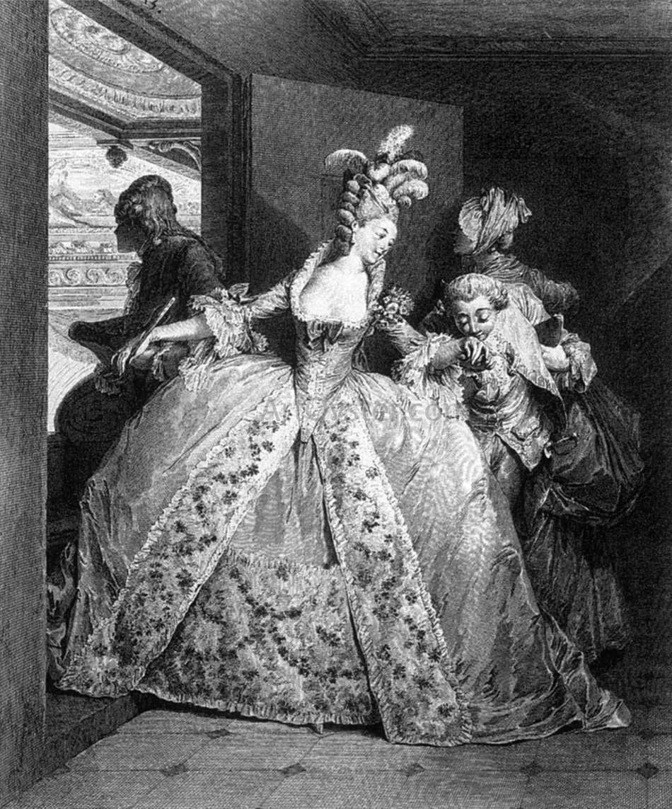 Nicolas De Launay Les Adieux - Canvas Print