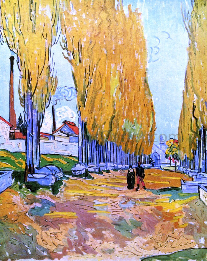 Vincent Van Gogh Les Alychamps - Canvas Print