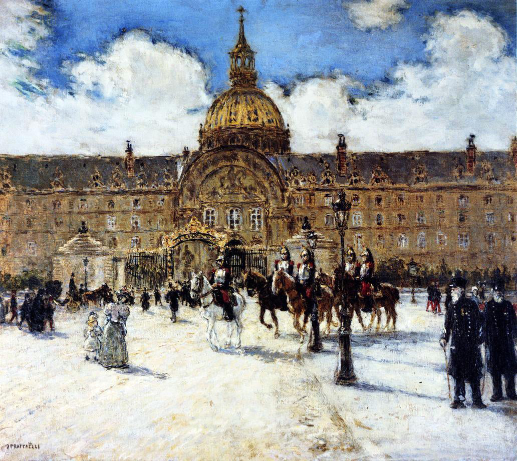 Jean-Francois Raffaelli Les Invalides: Napoleon's Tomb - Canvas Print
