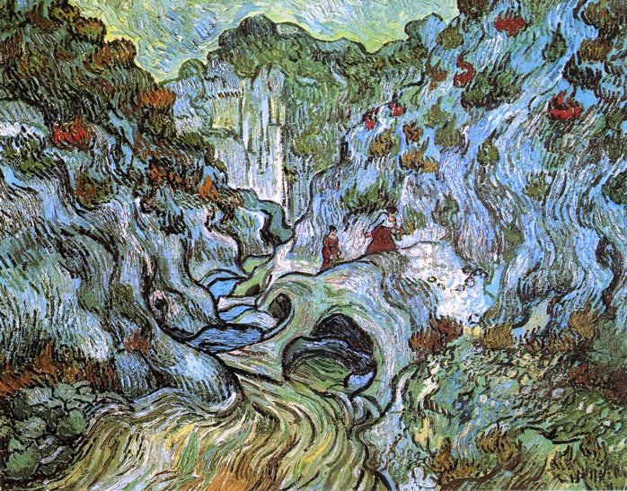 Vincent Van Gogh Les Peiroulets Ravine - Canvas Print