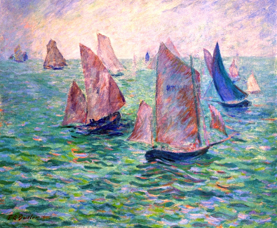 Theodore Earl Butler Les Regates - Canvas Print