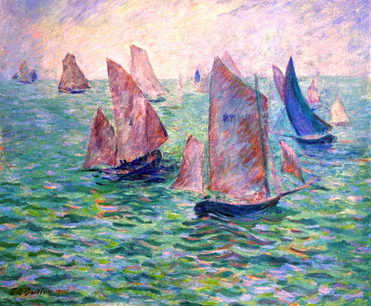 Theodore Earl Butler Les Regates - Canvas Print