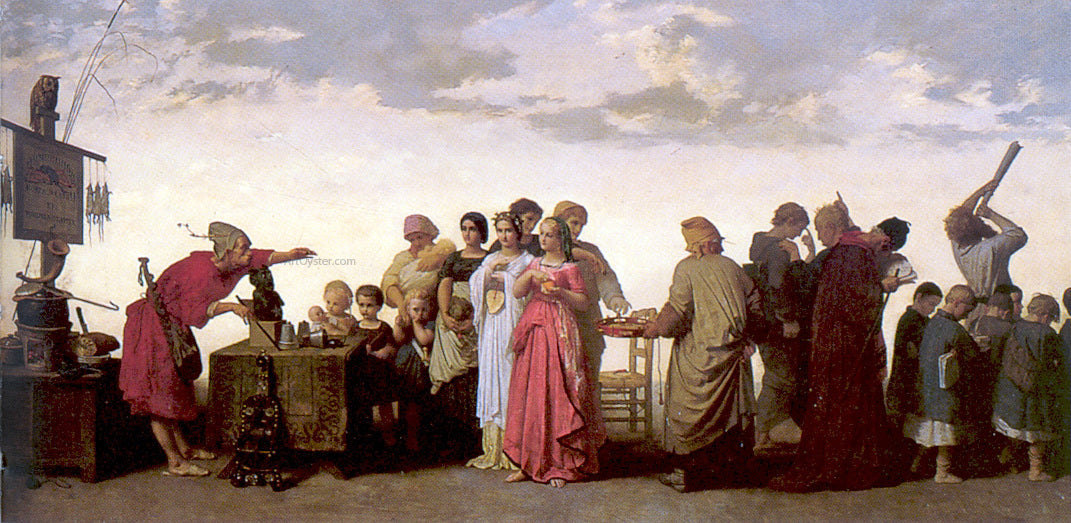 Jean-Louis Hamon L'escamoteur, le quart d'heure de Rabelais - Canvas Print