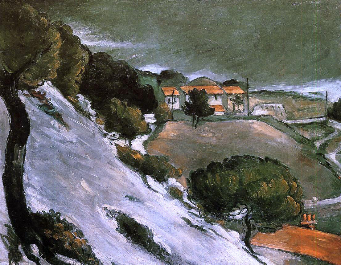 Paul Cezanne L'Estaque under Snow - Canvas Print