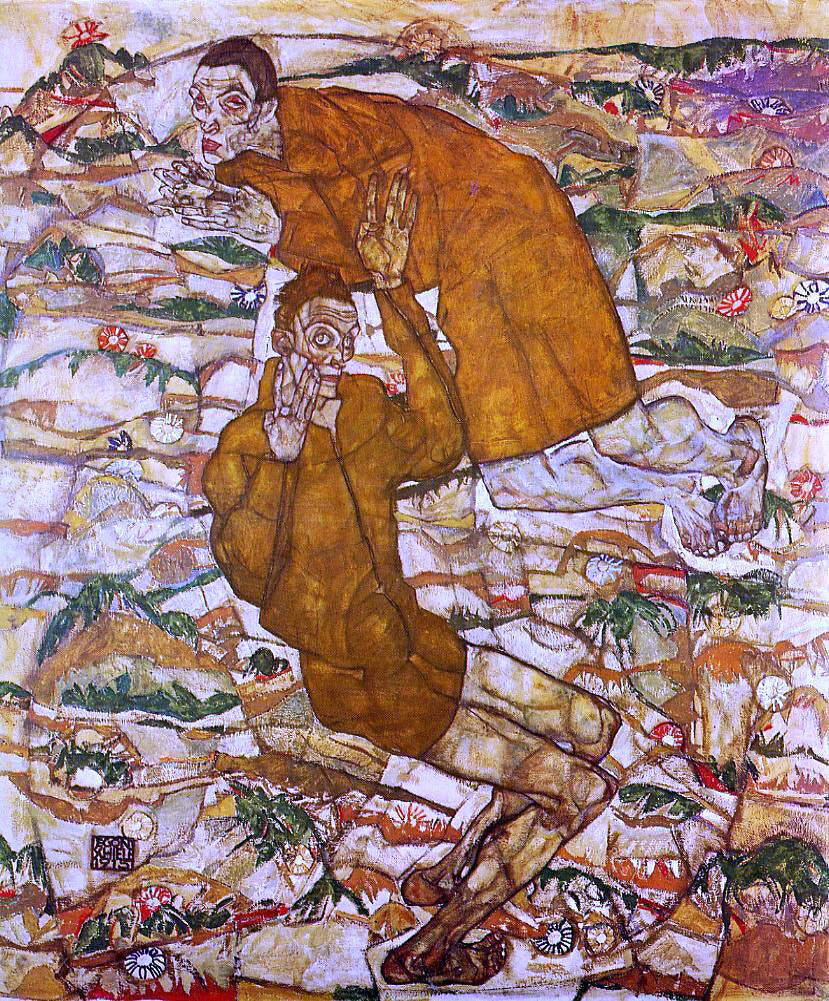 Egon Schiele Levitation - Canvas Print