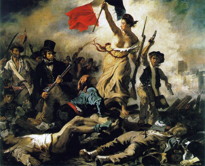 Eugene Delacroix Liberty Leading the People - Canvas Print