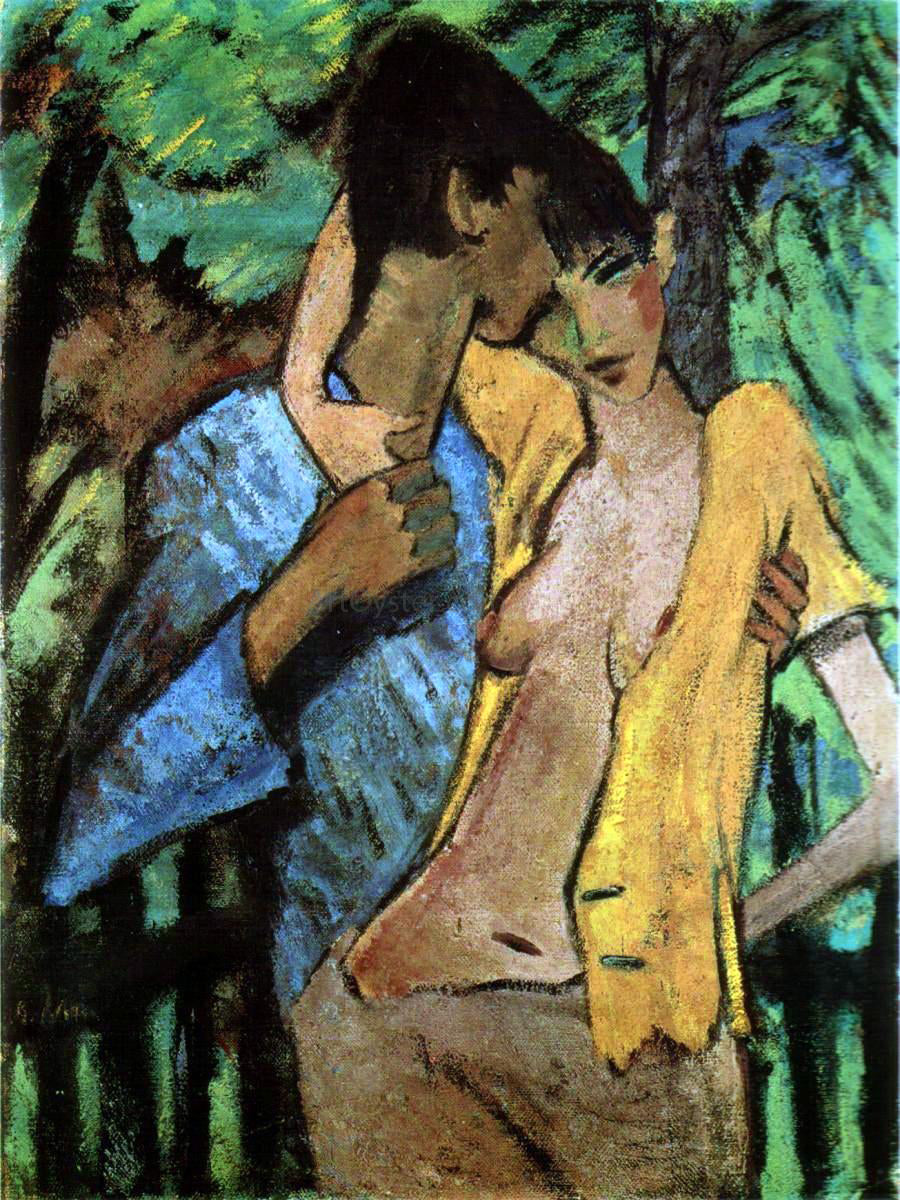 Otto Mueller Liebespaar - Canvas Print