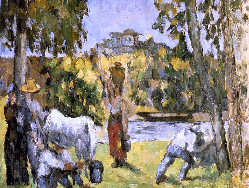 Paul Cezanne Life in the Fields - Canvas Print
