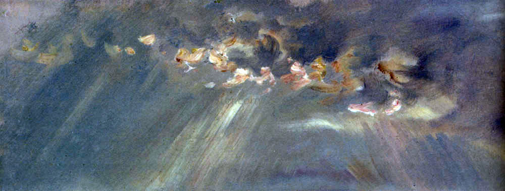 Paul Huet Light Breaking Through Clouds Pic 1 - Canvas Print