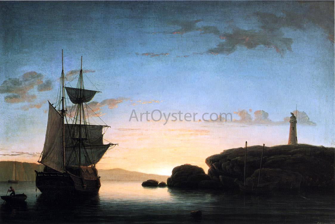 Fitz Hugh Lane Light House at Camden, Maine - Canvas Print