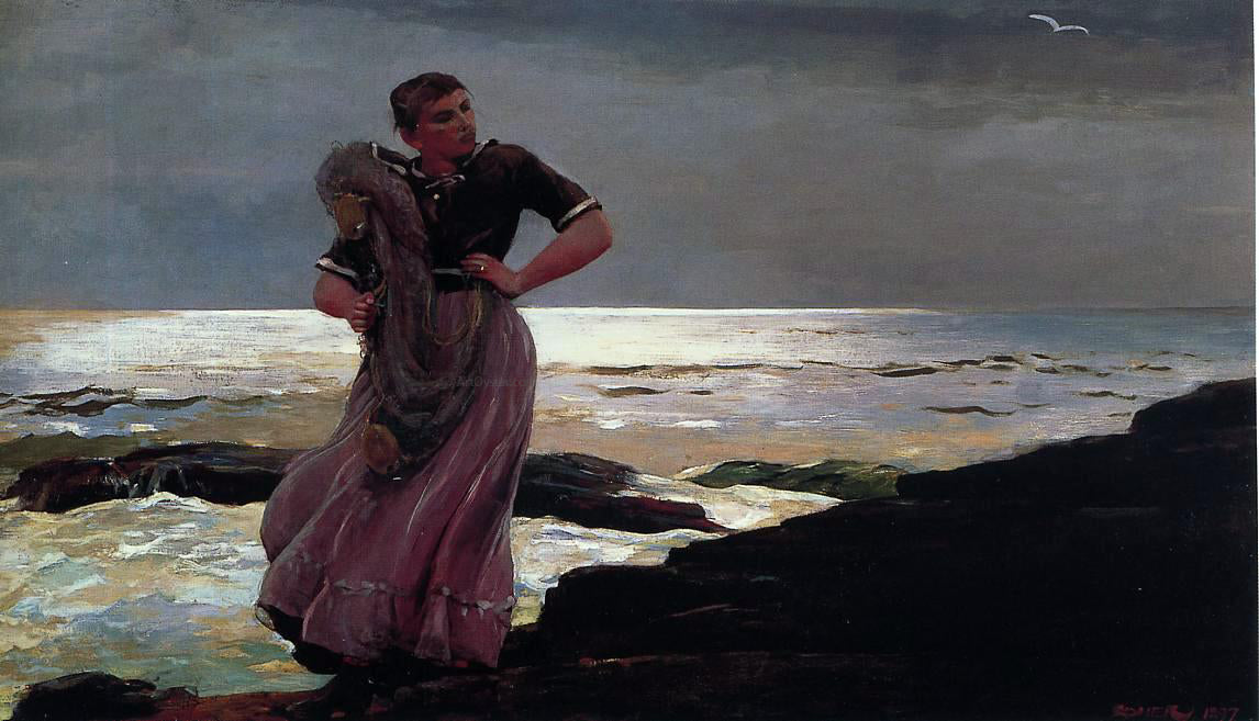 Winslow Homer Light on the Sea - Canvas Print
