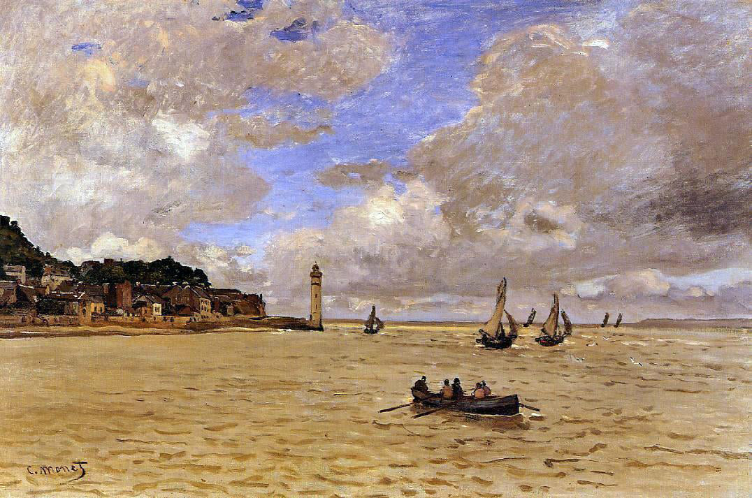 Claude Oscar Monet Lighthouse at the Hospice - Canvas Print