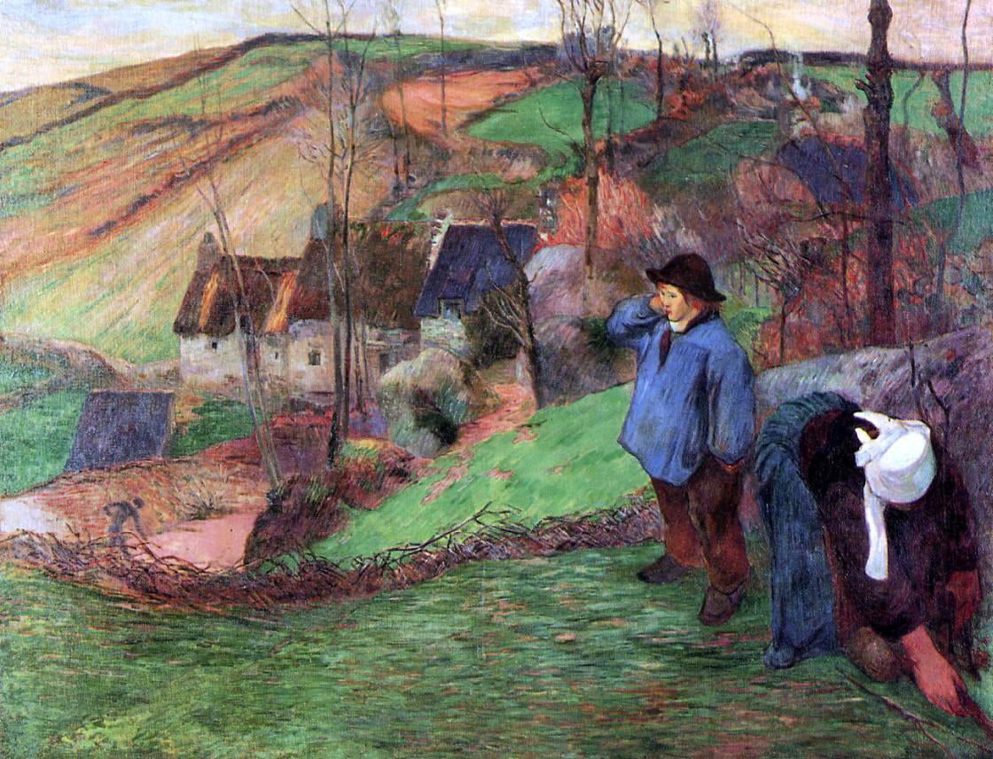 Paul Gauguin Little Breton Shepherd - Canvas Print