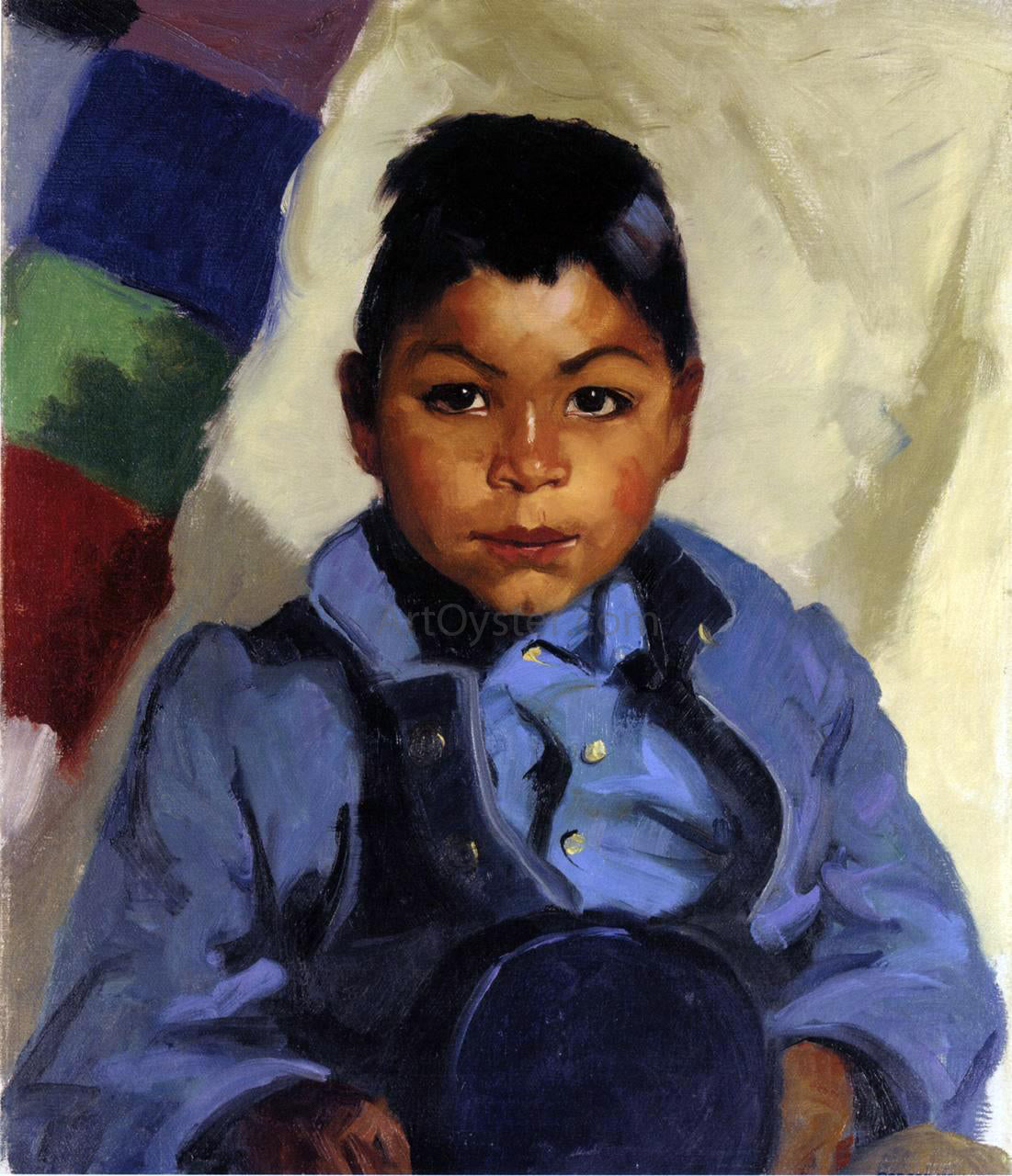 Robert Henri Little Indian - Canvas Print