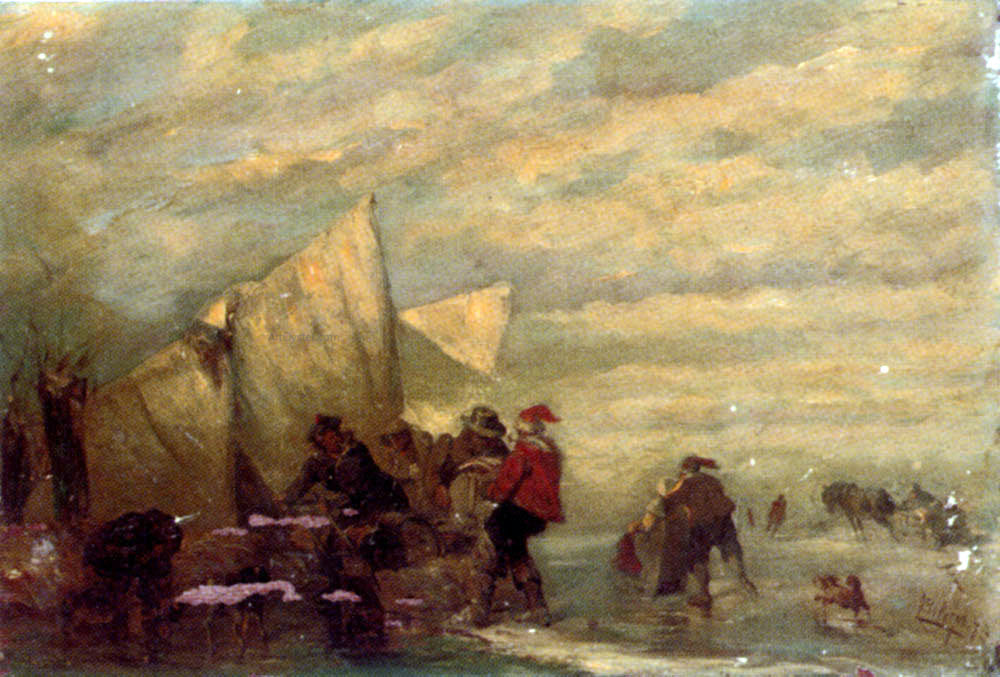 Carl Hilgers Loading Cargo on the Beach - Canvas Print