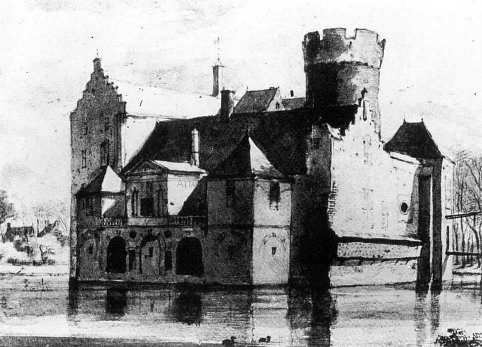 Roelandt Roghman Loenersloot Castle - Canvas Print