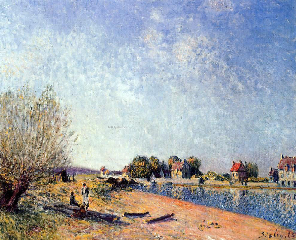 Alfred Sisley Loing Canal at Saint-Mammes - Canvas Print