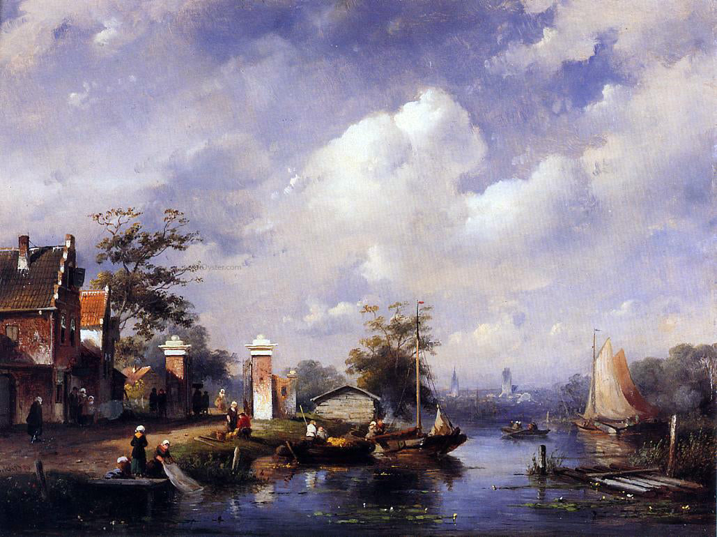 Charles Joseph Leickert Lomer - Canvas Print