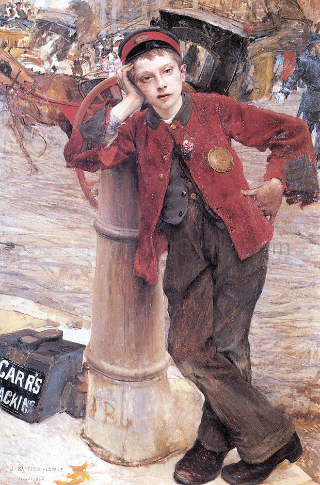 Jules Bastien-Lepage London Bootblack - Canvas Print