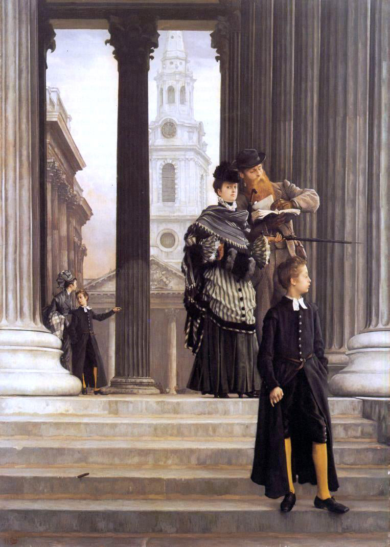 James Tissot London Visitors - Canvas Print