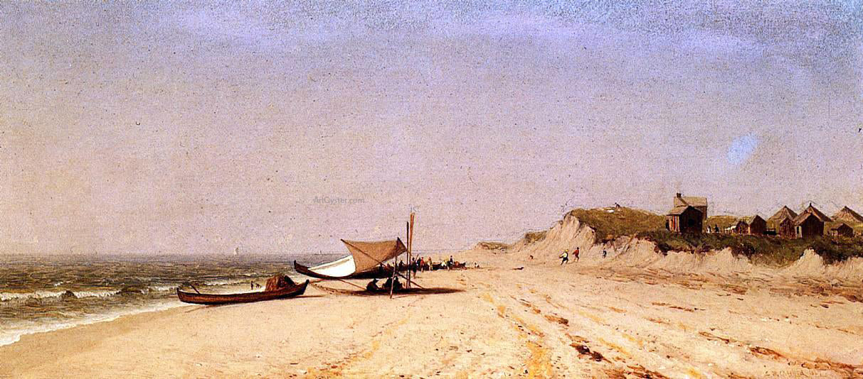 Sanford Robinson Gifford Long Branch Beach - Canvas Print