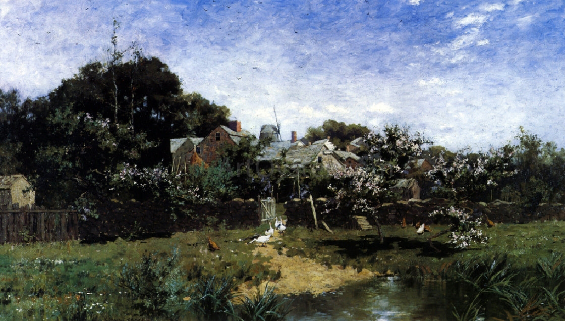 Bruce Crane Long Island farm, Springtime (also known as A Morning in Spring, Long Island) - Canvas Print