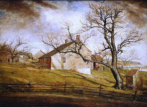 William Sidney Mount Long Island Farmhouses - Canvas Print