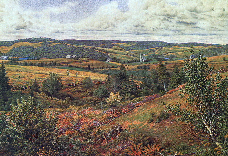 William Trost Richards Long Pond, Foot of Red Hill - Canvas Print