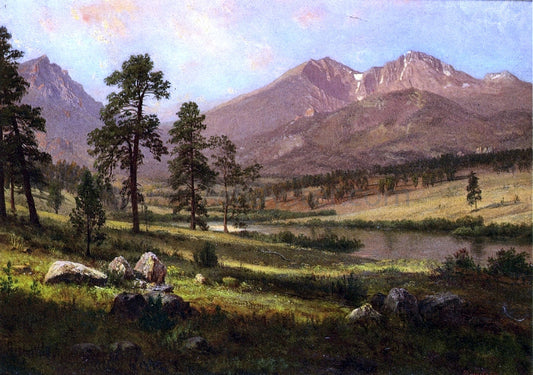 Albert Bierstadt Long's Peak, Estes Park, Colorado - Canvas Print