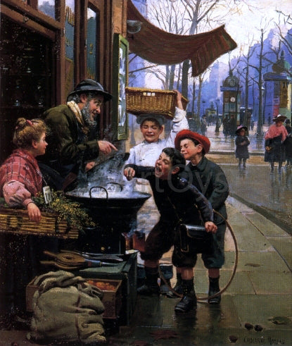 Paul-Charles Chocarne-Mureau Look before you Leap - Canvas Print