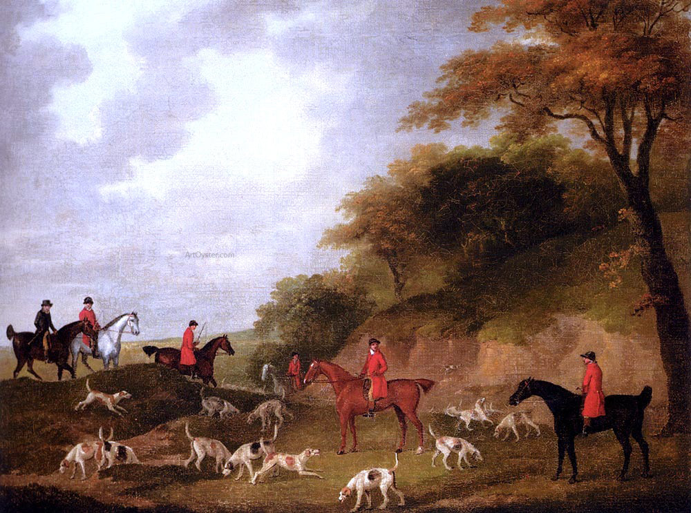 John Nost Sartorius Looking For The Scent - Canvas Print
