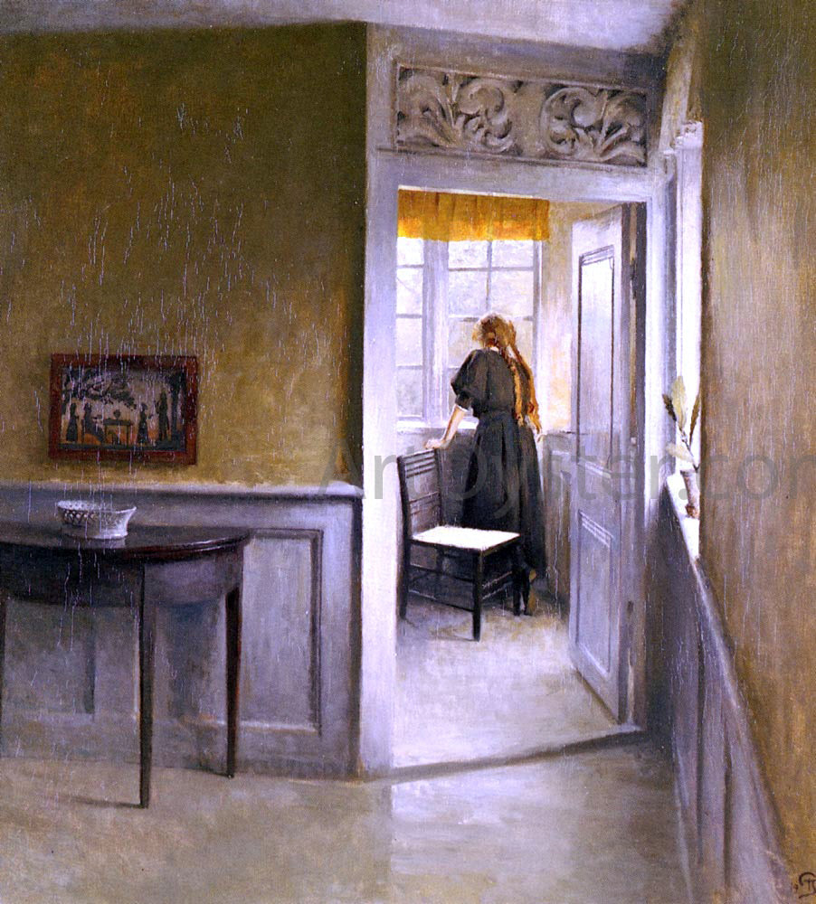Peter Vilhelm Ilsted Looking Out The Window - Canvas Print