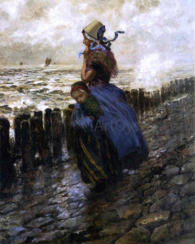 George Hitchcock Looking Out to Sea - Canvas Print