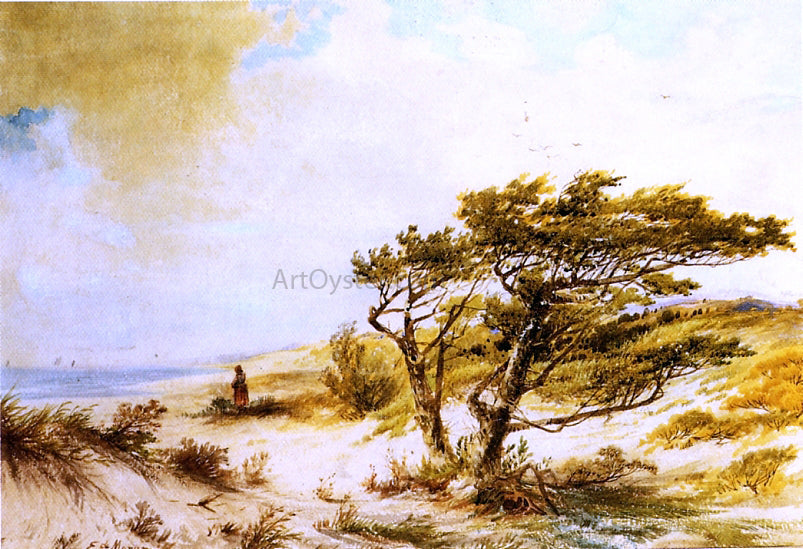 Edward Moran Looking out to Sea - Canvas Print