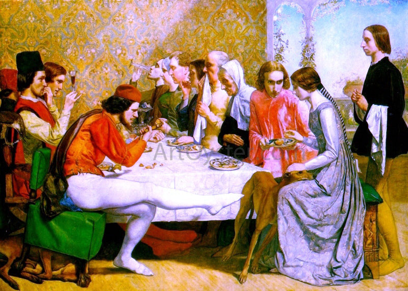 Sir Everett Millais Lorenzo and Isabella - Canvas Print