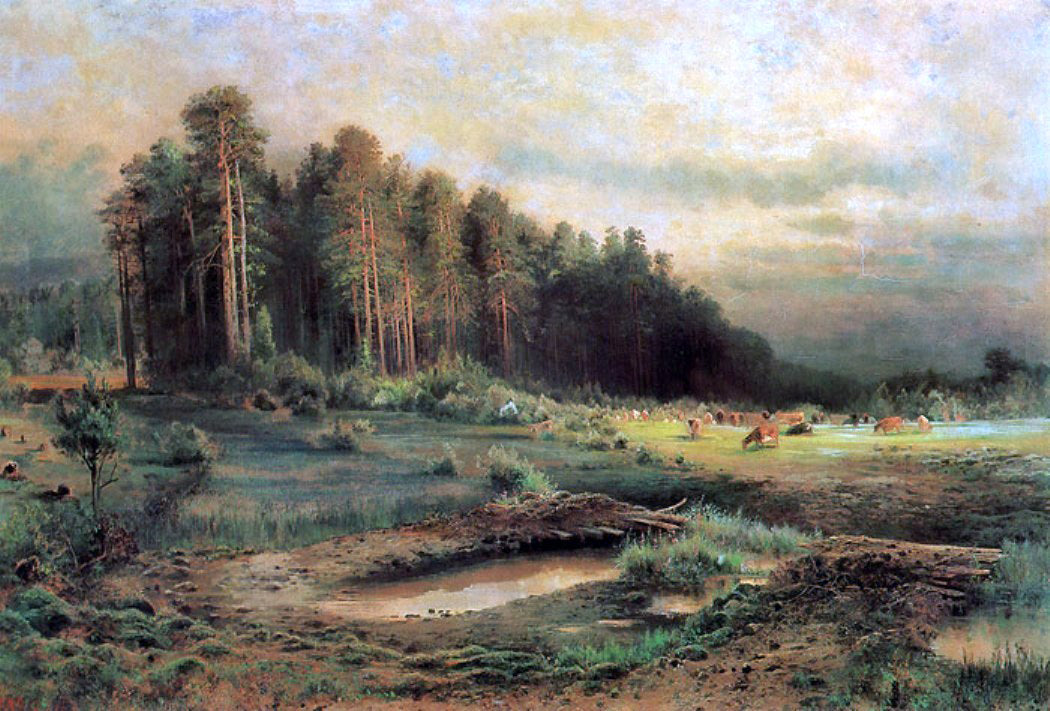 Alexei Kondratevich Savrasov Losiny Ostrov in Sokolniky - Canvas Print