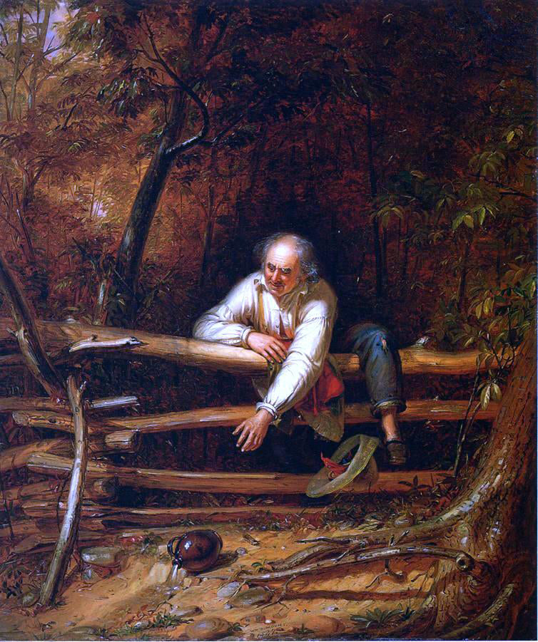William Sidney Mount Loss and Gain - Canvas Print